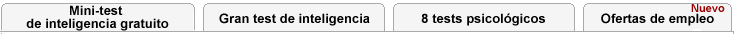 Menu tests psicológicos y test de inteligencia