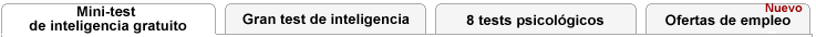 Menu tests psicológicos y test de inteligencia